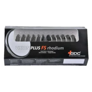 The GDC Mouth Mirror Tops FS Rhodium Coated – Pack of 12 Pcs, Size 4 (MMTFS4)