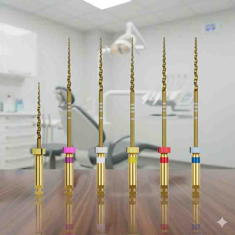 Premium Taper Gold Rotary Files - 31mm