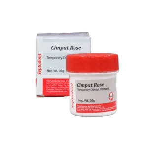 Septodont Cimpat Rose eugenol-free temporary filling material in glass jar
